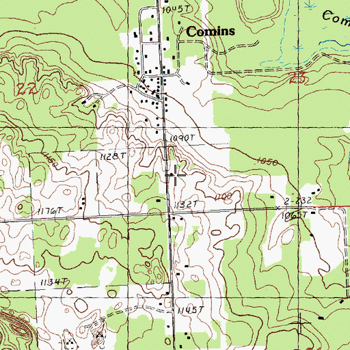 Topographic Map of Michigan Magazine Museum, MI