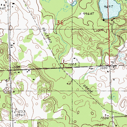 Topographic Map of Millen Station (historical), MI