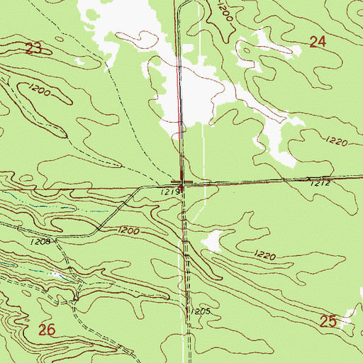 Topographic Map of Odessa Post Office (historical), MI