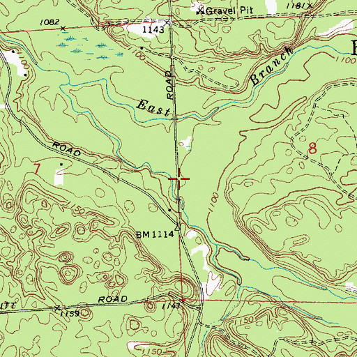 Topographic Map of Indian Lake Post Office (historical), MI