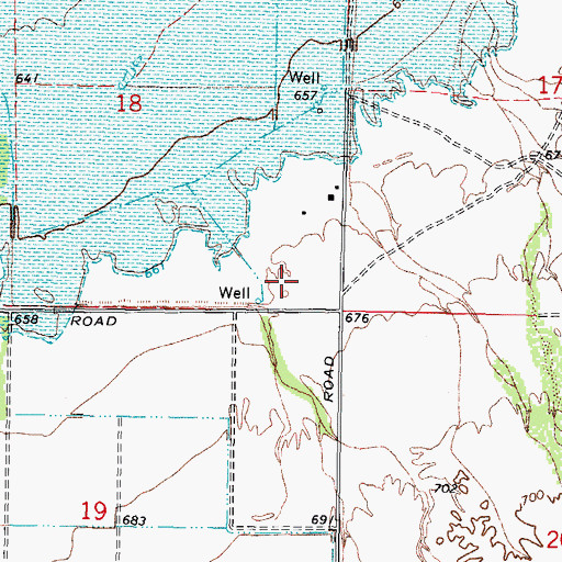 Topographic Map of Gatlin Site, AZ