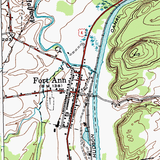 Topographic Map of Saint Ann's Catholic Church, NY