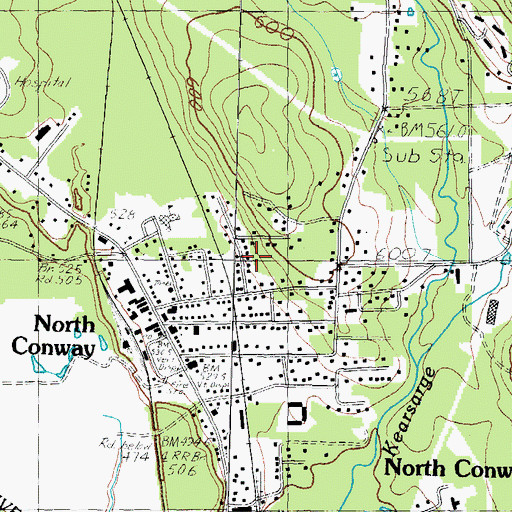 Topographic Map of The Lilliputian School, NH