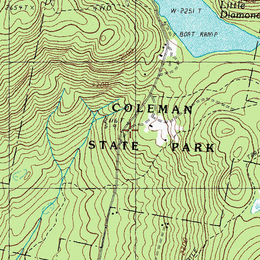 Topographic Map of Camp E - Toh - Anee, NH