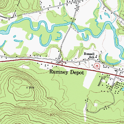 Topographic Map of Montview Nursery and Kindergarten School, NH