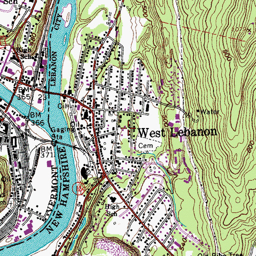 Topographic Map of Montessori Discovery School, NH