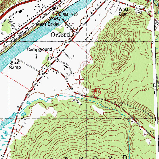 Topographic Map of Rivendell Academy Middle School, NH