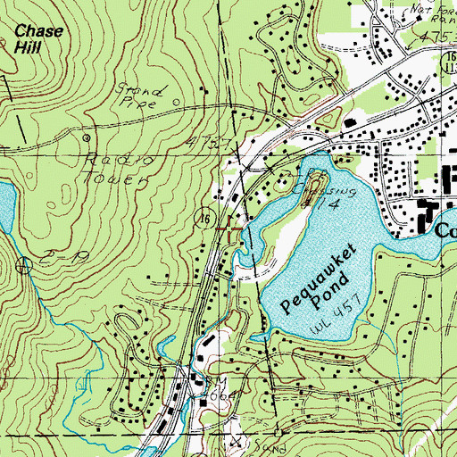 Topographic Map of White Mountain Waldorf School, NH