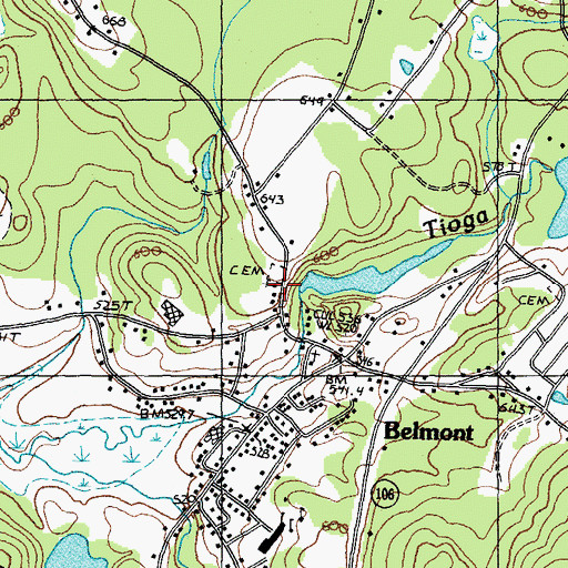 Topographic Map of Heavenly Sonshine Preschool, NH