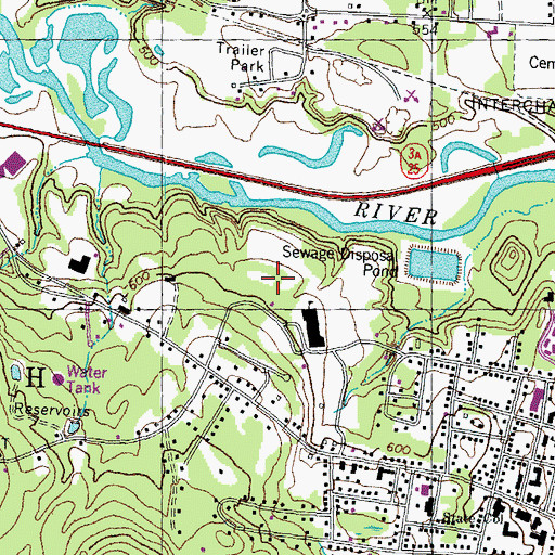 Topographic Map of Plymouth Elementary Preschool, NH