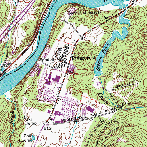 Topographic Map of Cradle and Crayon Child Development Center, NH