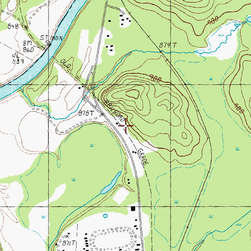 Topographic Map of North Country Charter Academy Lancaster Center, NH