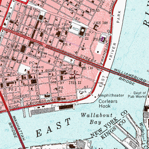 Topographic Map of Henry M Jackson Park, NY