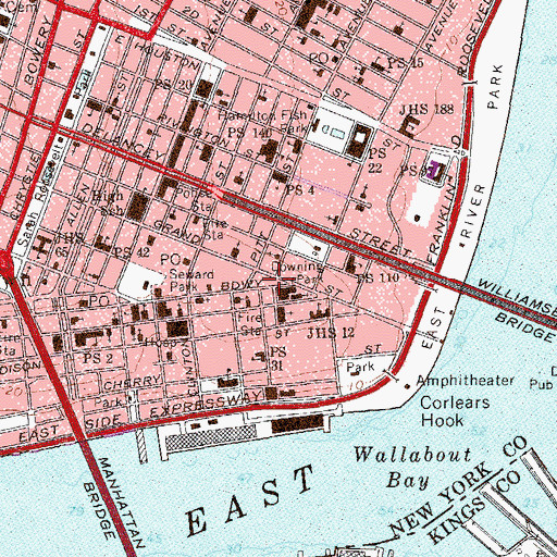 Topographic Map of Ahearn Park, NY