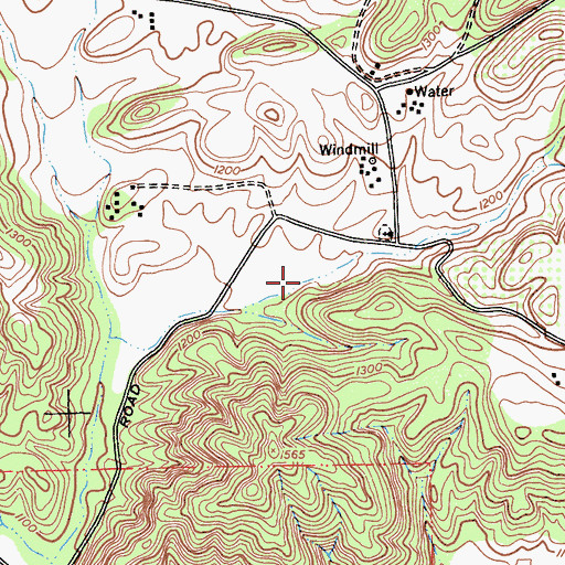 Topographic Map of Summit Canyon, CA