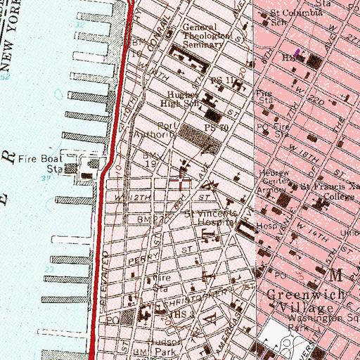Topographic Map of Seravalli Playground, NY