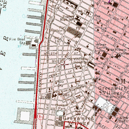 Topographic Map of Bleecker Playground, NY
