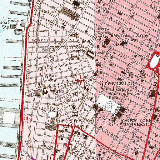 Topographic Map of Christopher Park, NY