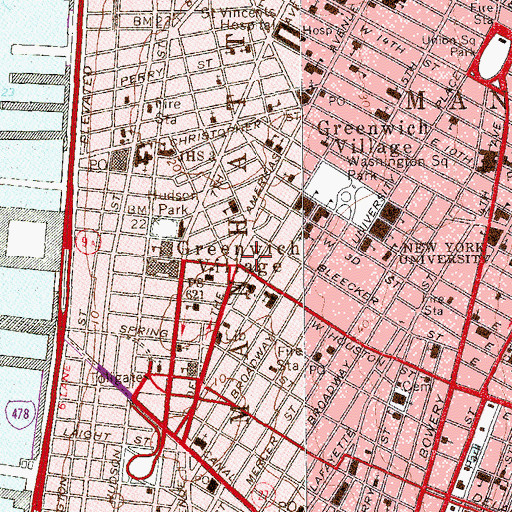 Topographic Map of Passannante Square, NY