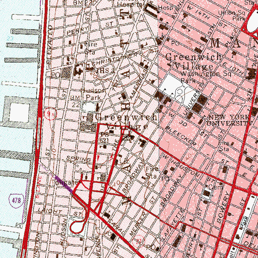 Topographic Map of Playground of the Americas, NY