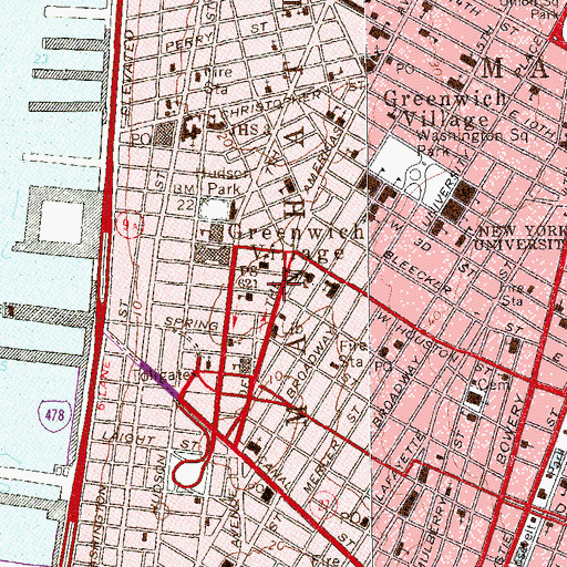 Topographic Map of Charlton Plaza, NY