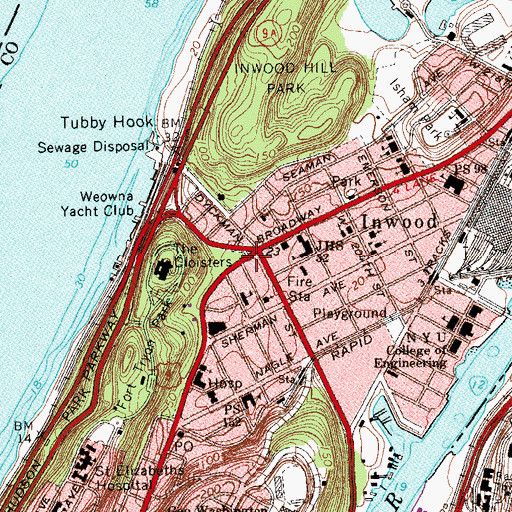 Topographic Map of Lieutenant William Tighe Triangle, NY