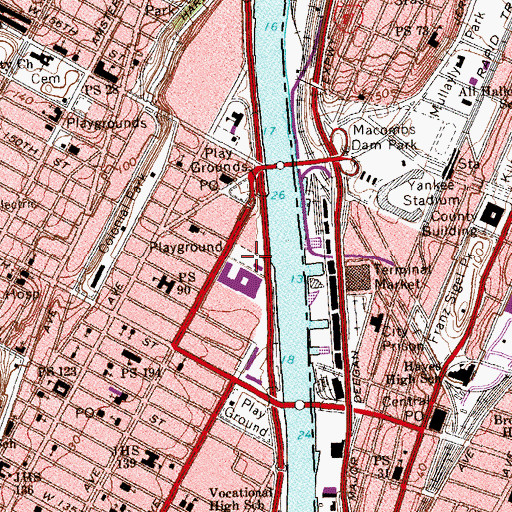 Topographic Map of Fredrick Johnson Park, NY