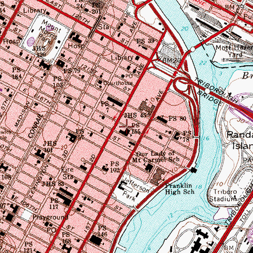 Topographic Map of Diamante Garden, NY