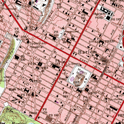 Topographic Map of New 123rd Street Block Association Garden, NY