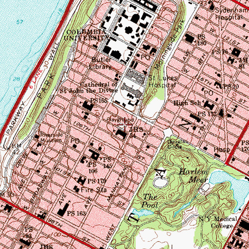 Topographic Map of Anibal Aviles Playground, NY