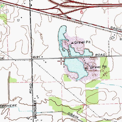 Topographic Map of Herrick Recreation Area, MI