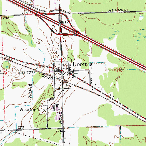 Topographic Map of New Hope Fellowship Missionary Church, MI