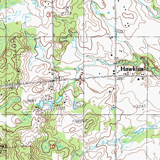 Topographic Map of Barton Township Park, MI