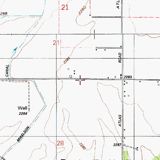 Topographic Map of Christian Center School, ID