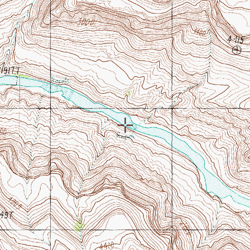 Topographic Map of Doris Rapid, AZ