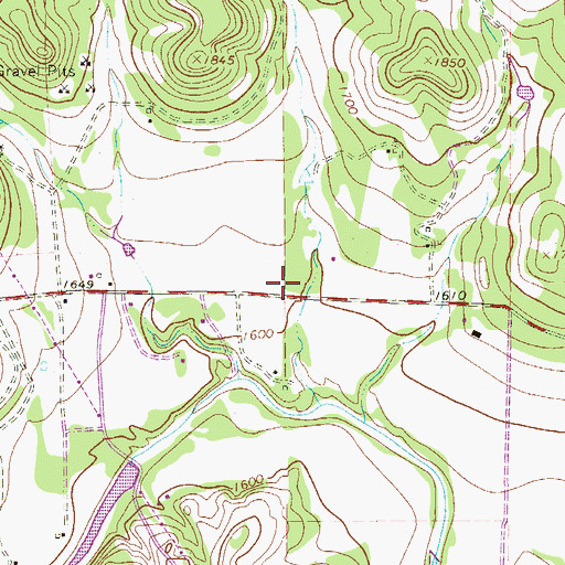 Topographic Map of Upper Cibolo Community Cemetery, TX