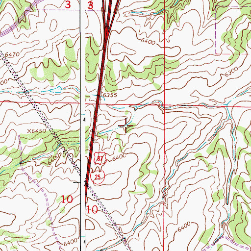 Topographic Map of City of Castle Pines, CO