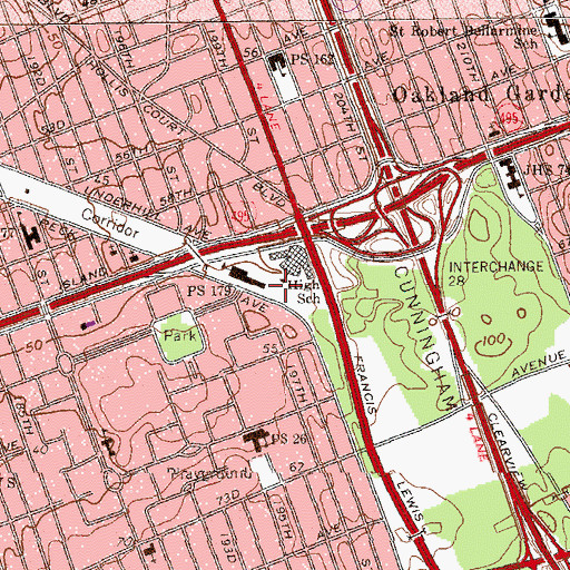 Topographic Map of Holy Cow Playground, NY