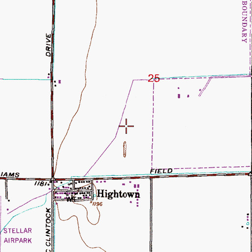 Topographic Map of Pepperwood, AZ