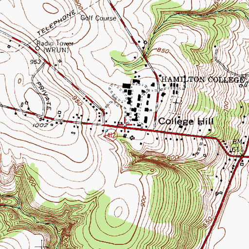 Topographic Map of Maurice Horowitch Career Center, NY