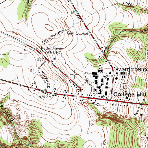 Topographic Map of Ferguson Intramural Fields, NY