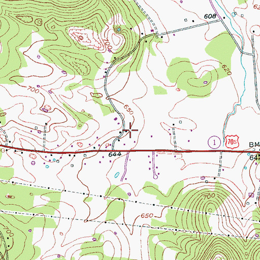 Topographic Map of Christianship Ministries Gathering of Disciples, TN