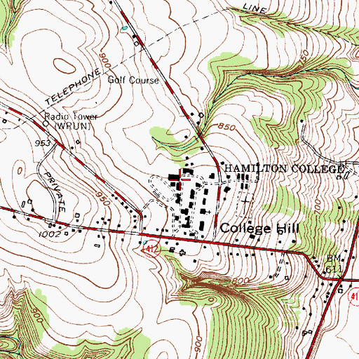 Topographic Map of Sage Rink, NY