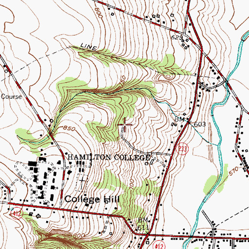 Topographic Map of Rogers Estate, NY
