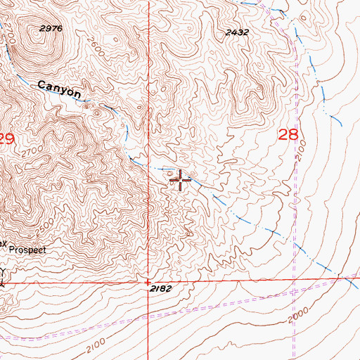 Topographic Map of Sunrise Canyon, CA