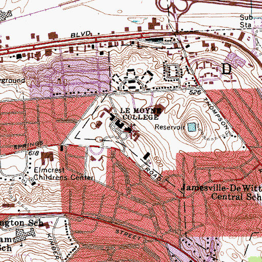 Topographic Map of Grewen Hall, NY