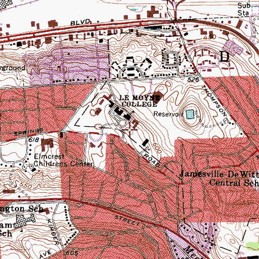 Topographic Map of Panasci Family Chapel, NY