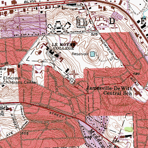 Topographic Map of Daniel House, NY
