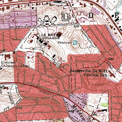 Topographic Map of Chabanel House, NY