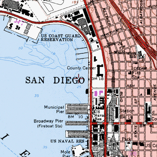 Topographic Map of BERKELEY, CA